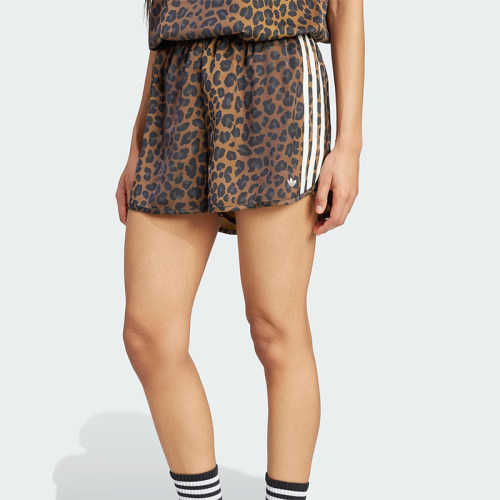Adidas/阿迪达斯正品三叶草女士经典豹纹休闲透气时尚短袖KA2673