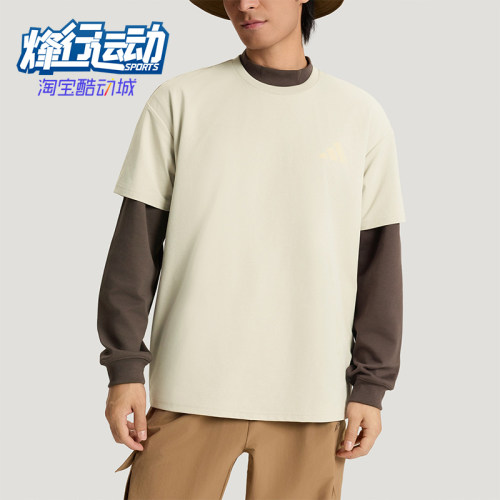 Adidas/阿迪达斯正品夏季男士运动户外时尚印花宽松短袖T恤KE3703