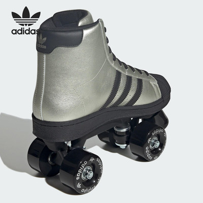 Adidas/阿迪达斯官方正品SUPERSTAR82SKATE新款双排轮滑鞋JS4041