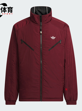 Adidas/阿迪达斯正品三叶草男士运动休闲双面穿棉服KA0821