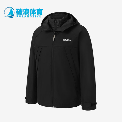 阿迪达斯男女连帽三合一棉服