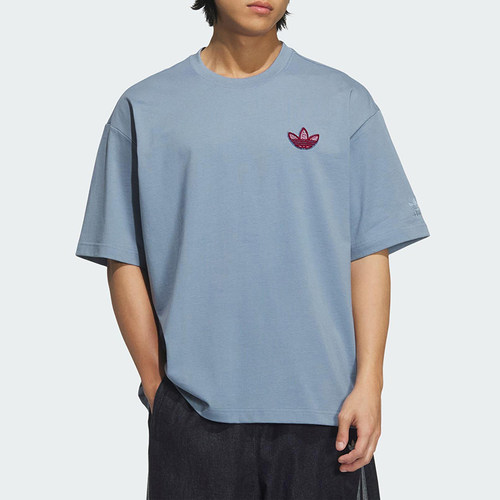 Adidas/阿迪达斯正品三叶草男士圆领简约针织经典短袖T恤KE5892