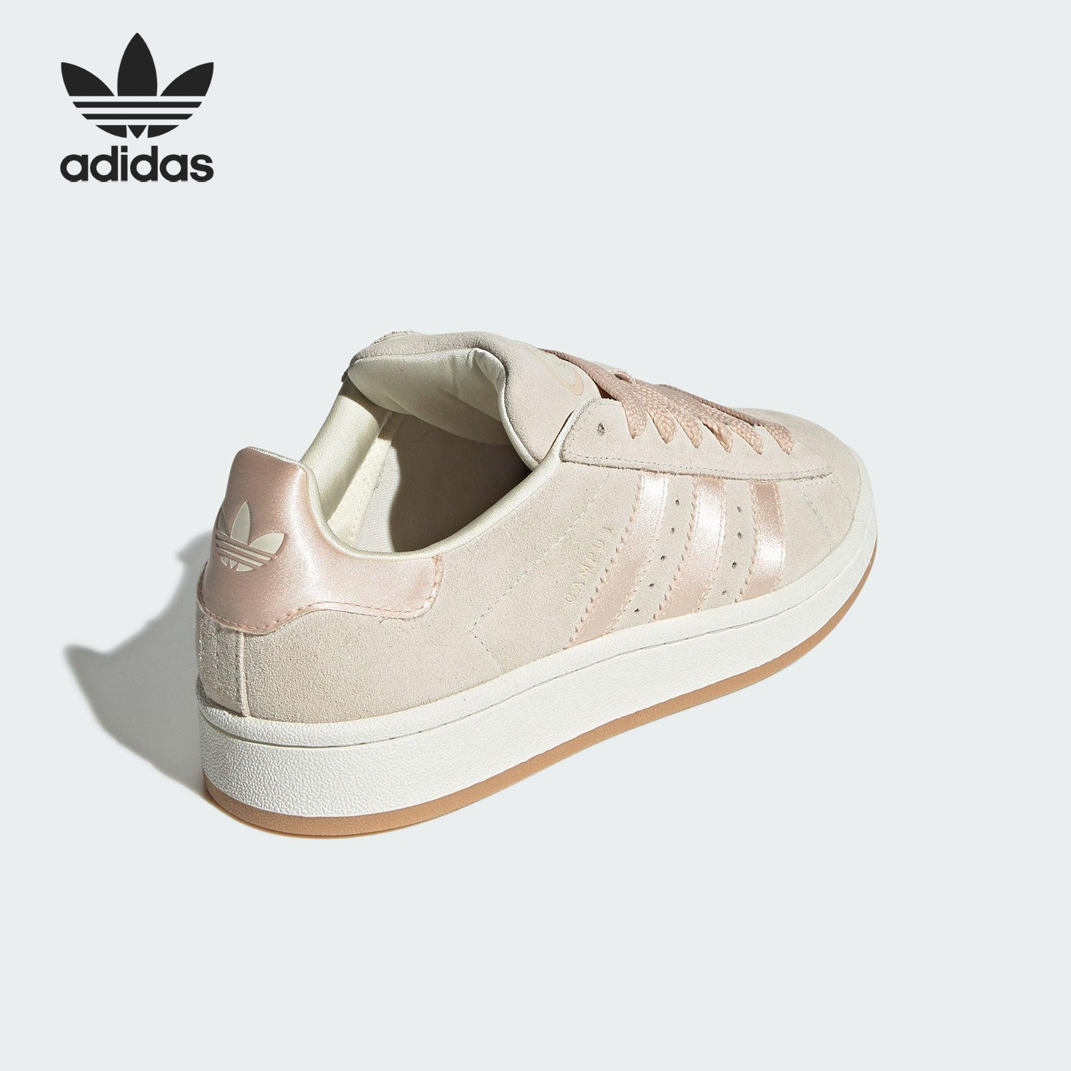 Adidas/阿迪达斯官方正品三叶草女士绒面革经典运动板鞋JP6145