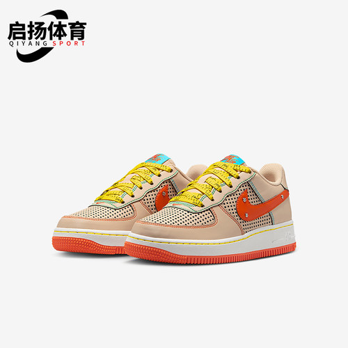 Nike/耐克正品Air Force 1 GS女子大童经典透气板鞋IB7725-126