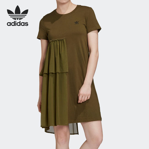 阿迪达斯女子时尚运动休闲裙子