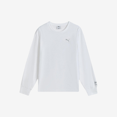 Puma/彪马正品NEKO-san宽松圆领男女经典休闲长袖T恤635050-02