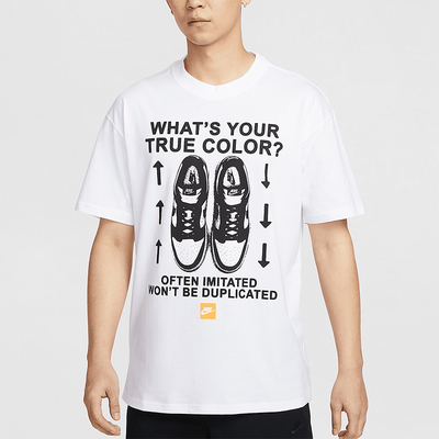 Nike/耐克正品2025男士透气印花休闲时尚经典圆领短袖HJ0757-100