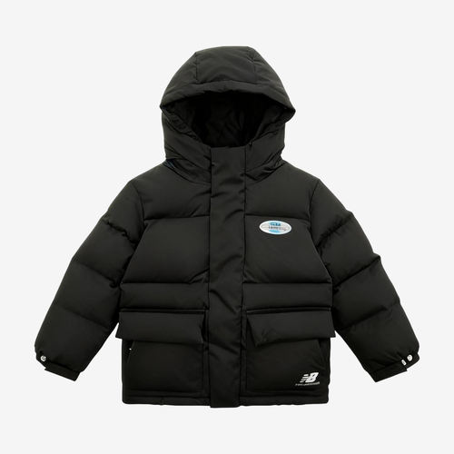 New Balance新百伦正品儿童连帽短款日常出行羽绒服7PC45023-BK