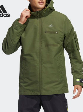 Adidas/阿迪达斯正品 当季新款男子训练连帽运动夹克外套 GP0990