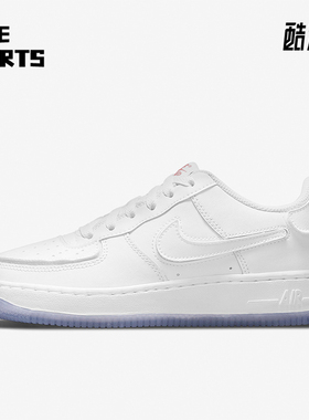 Nike/耐克正品Air Force 1 GS女子经典大童运动板鞋DB1856-100