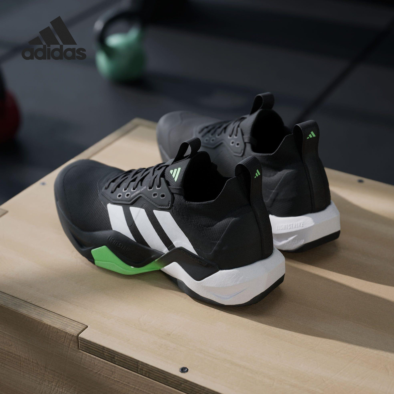 Adidas/阿迪达斯官方正品2025男士透气网面系带运动训练鞋JS3167