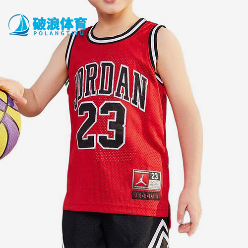 Nike/耐克正品JORDAN大童网眼运动训练背心T恤JD2222017GS-002