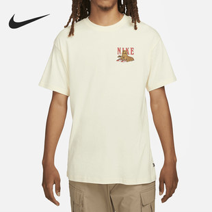 耐克正品 FJ1142 新款 针织透气宽松休闲运动短袖 744 男士 Nike