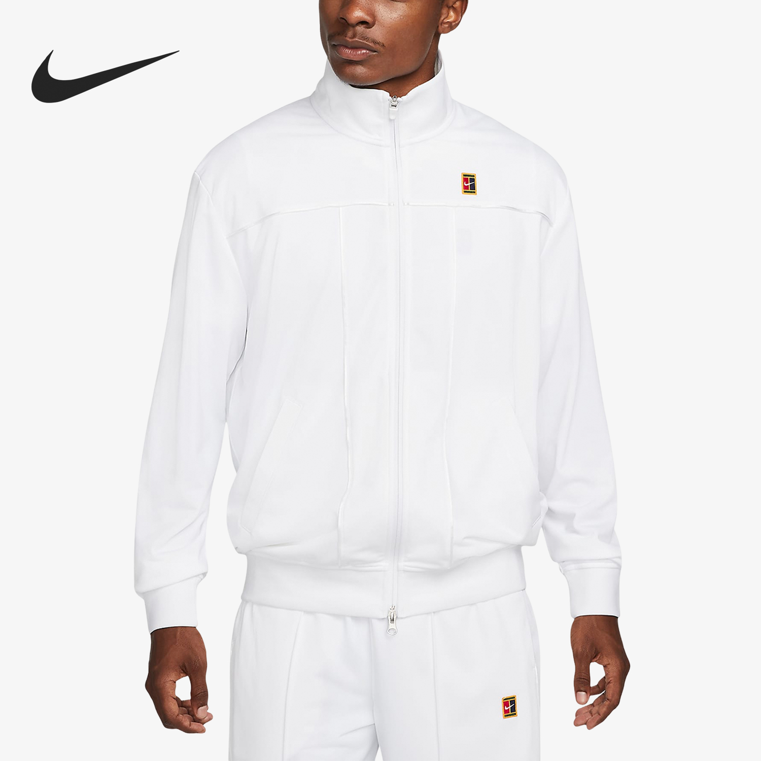 Nike/耐克正品新款男士加绒网球运动针织夹克外套DC2566-100