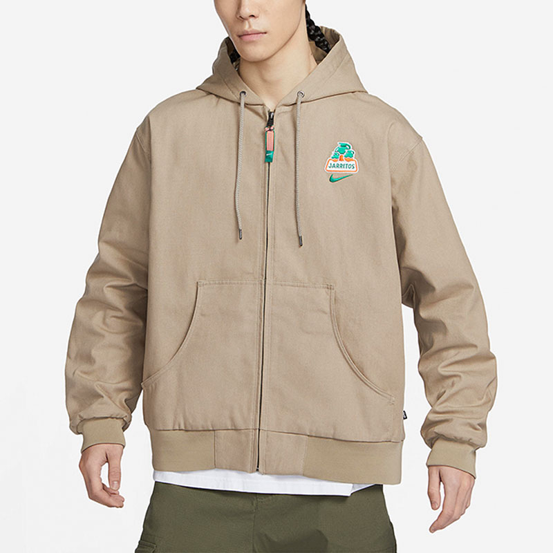 耐克男女刺绣印花连帽外套