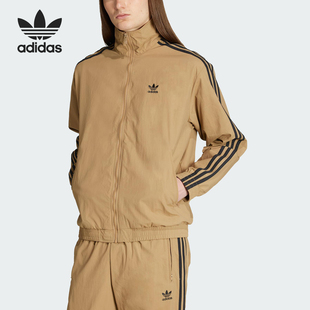 Adidas/阿迪达斯官方正品三叶草男士复古梭织立领夹克外套JY1333