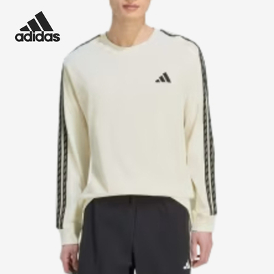 Adidas/阿迪达斯官方正品Sportswear男士圆领长袖套头T恤KX0485
