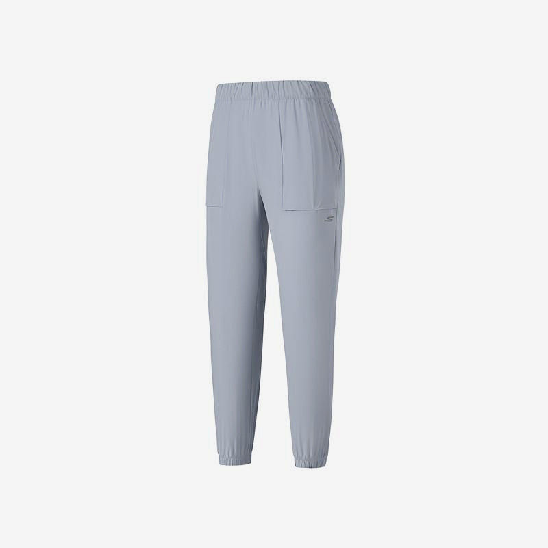 Skechers/斯凯奇正品春秋款女士松紧印花口袋梭织长裤P225W036