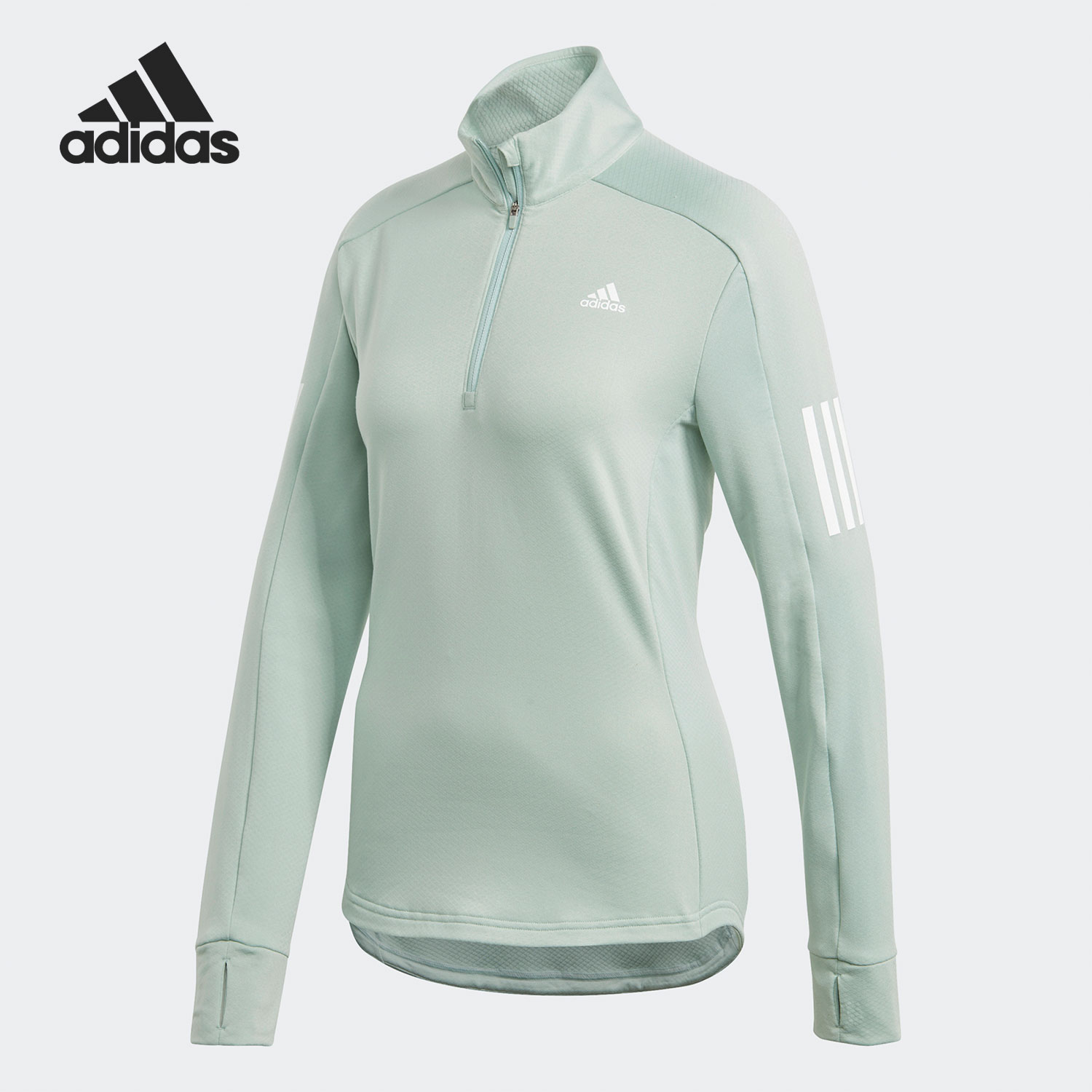 Adidas/阿迪达斯官方正品 WARM 1/2 ZIP 女子长袖运动T恤 GC6643