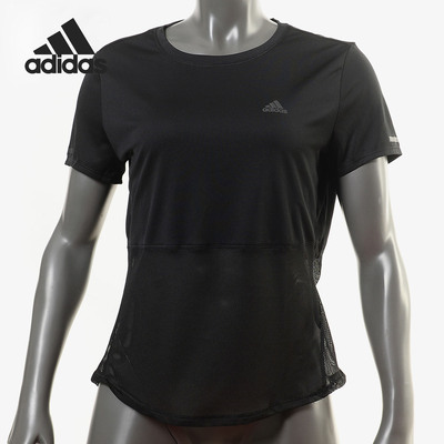 Adidas/阿迪达斯正品夏季新款运动圆领透气休闲短袖T恤衫DX2460