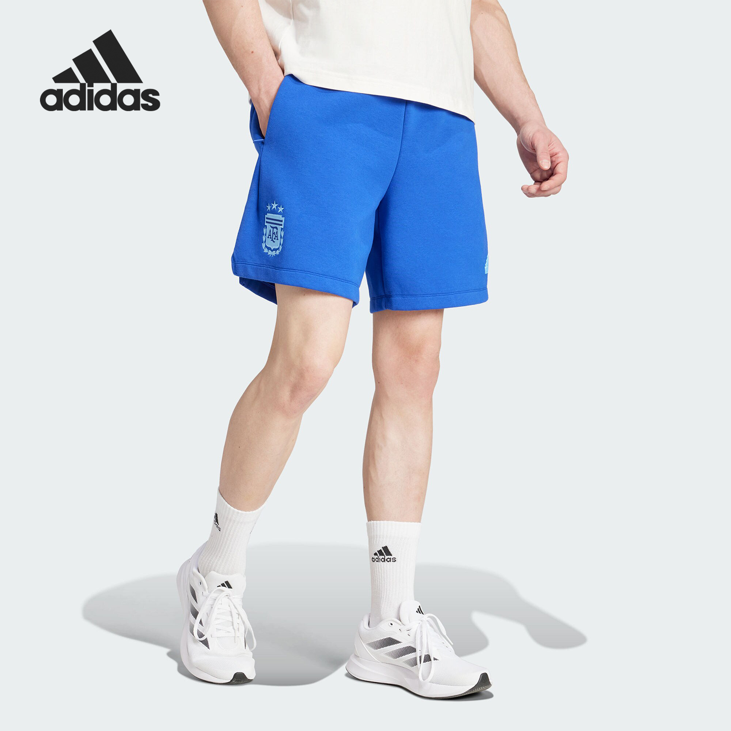 Adidas/阿迪达斯官方正品AFA TRV SH 阿根廷队男士运动短裤IU2150