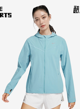 Nike/耐克正品新款女士连帽反光运动夹克外套FB7481-464