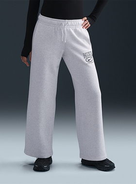 Nike/耐克正品Sportswear女士宽松针织日常直筒长裤HJ0870-051