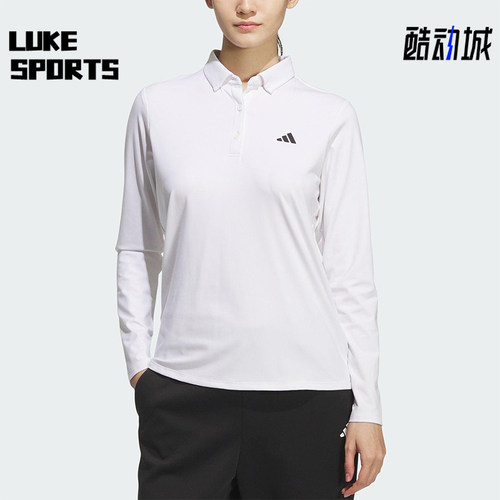 Adidas/阿迪达斯正品2025女士经典高尔夫运动长袖POLO衫JM3011