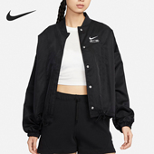 耐克正品 Oversize 风新款 Nike 女士梭织夹克外套FN1909 010