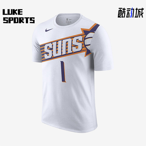 Nike/耐克正品Devin Booker男士休闲运动透气图案短袖FD9807-109