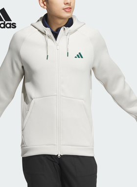 Adidas/阿迪达斯正品新款男士复古拉链连帽夹克外套IX5708