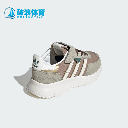 阿迪达斯小童魔术贴耐磨运动鞋