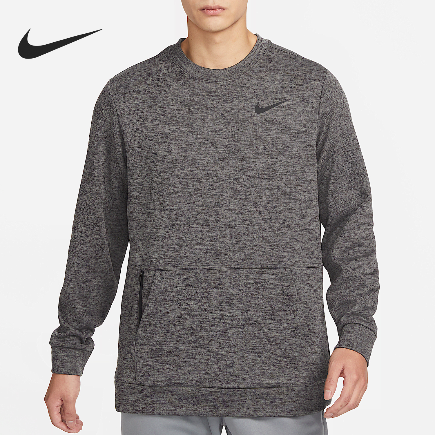 Nike/耐克正品秋冬新款男士训练健身加绒保暖卫衣CU7272-071