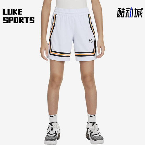 Nike/耐克正品儿童时尚休闲松紧高腰合身五分短裤DA1086-085