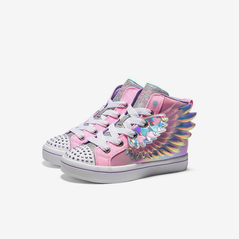 Skechers/斯凯奇正品IMAGES TWI-LITES 2.0 女大童时尚闪灯鞋