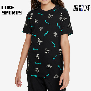 耐克正品 T恤FD3968 新款 休闲圆领短袖 010 大童运动时尚 Nike