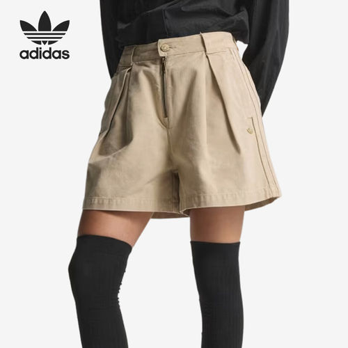 Adidas/阿迪达斯官方正品三叶草Lose帆布宽松短裤新款短裤KC8890