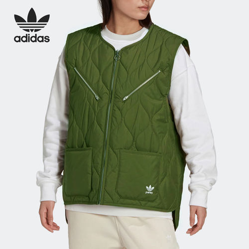 阿迪达斯正品女子棉马甲