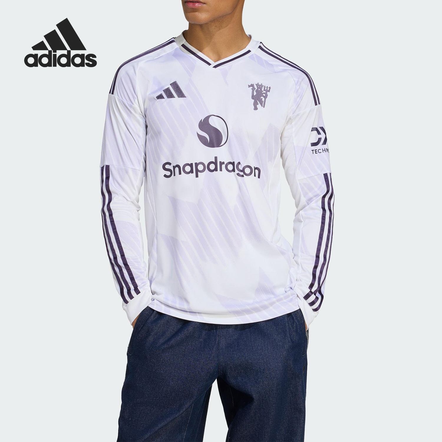 Adidas/阿迪达斯官方正品MANCHESTER男士足球比赛训练长袖JP3025