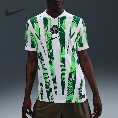 Nike/耐克正品Dri-FIT 男士足球条纹运动花纹短袖HM9660-100