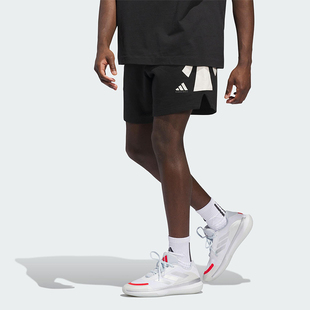 Adidas/阿迪达斯正品BASKETBALL男士系带篮球运动透气短裤JX5591