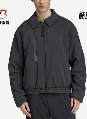 Adidas/阿迪达斯正品运动男士翻领经典拉链宽松棉服JD6663