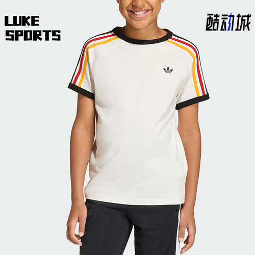 Adidas/阿迪达斯正品三叶草3STRIPEST-SHIRT经典短袖T恤KQ8369