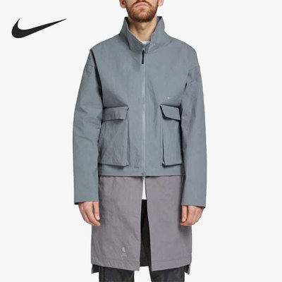 Nike/耐克正品春秋立领拉链简约时尚口袋经典休闲夹克AQ0430-065