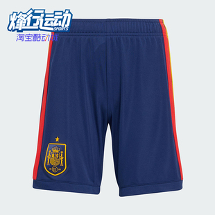 Adidas/阿迪达斯正品2025大童运动松紧腰耐穿透气足球短裤JZ5760