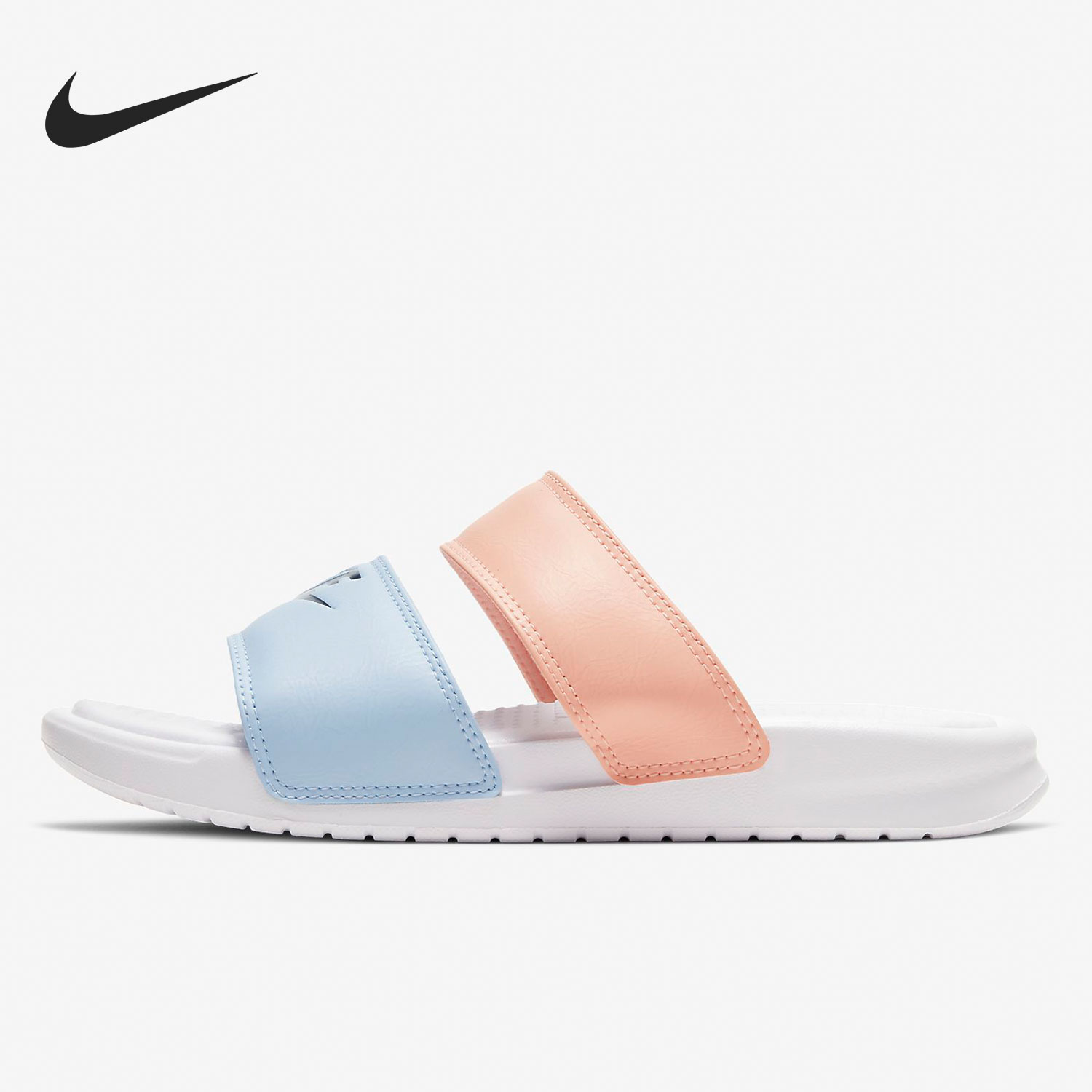 Nike/耐克正品Benassi Duo 双绑带忍者女子凉拖拖鞋 819717-109