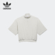 三叶草男女宽松立领休闲套头衫 Adidas 阿迪达斯正品 IA1990