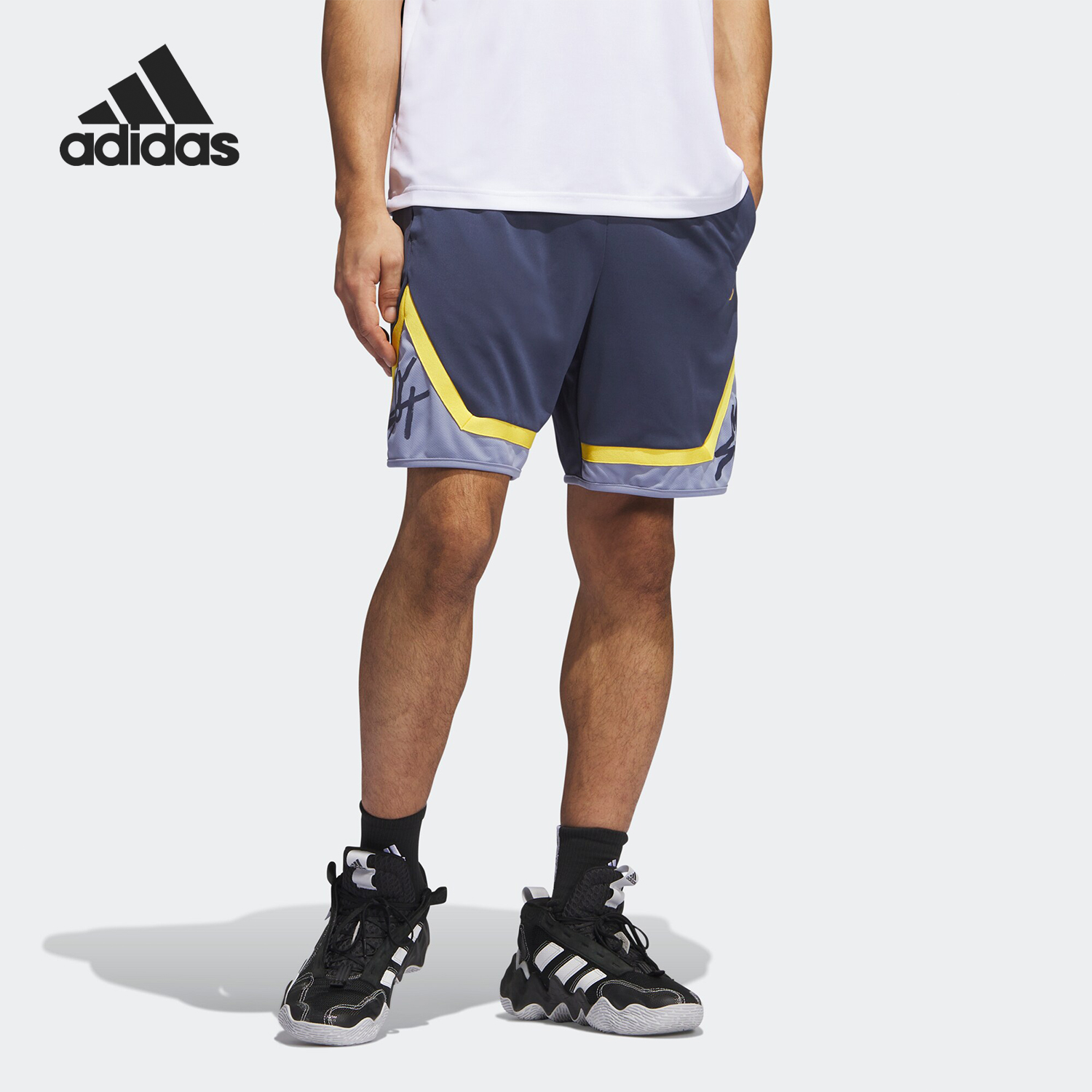 Adidas/阿迪达斯正品PRO BLOCK MS男士篮球运动短裤IN1709