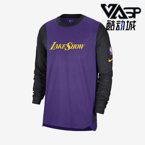 Nike/耐克正品Dri-FIT NBA男士拼接宽松训练长袖FZ0099-504