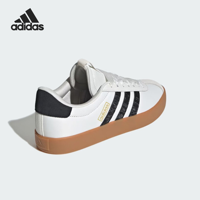 Adidas/阿迪达斯官方正品VL COURT 3.0女士低帮系带休闲鞋JR8674